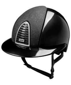 Casco KEP ITALIA Mod. Cromo 2.0 Shine Nero "Star" visiera polo