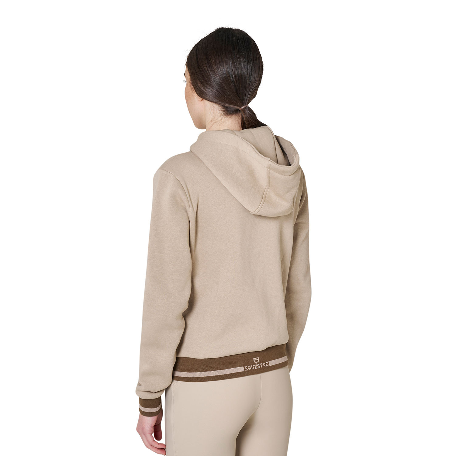 Felpa Donna EQUESTRO con zip e cappuccio - immagine 4